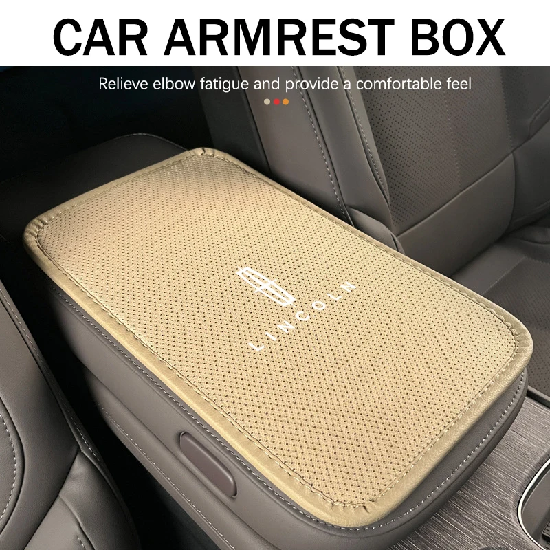 Car Console Armrest Box Protector Cover Relieve Heighten Pad For Lincoln Mondeo MKZ MKX Aviator Navigator Continental Corsair