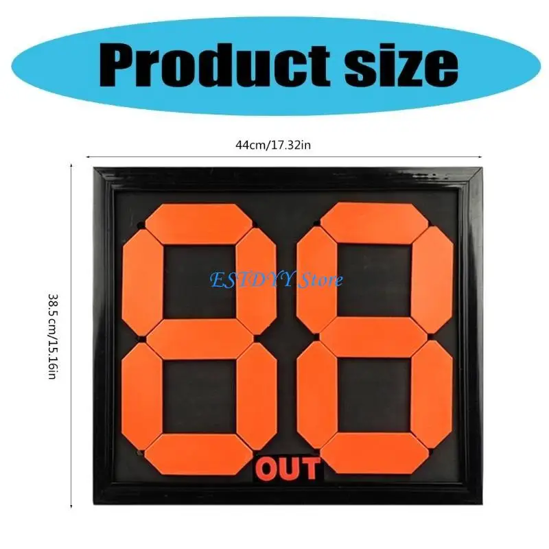 G6DE 축구 축구 대체 보드 더블 사이드 디스플레이 매뉴얼 대체 보드 야외 스포츠 액세서리 지속