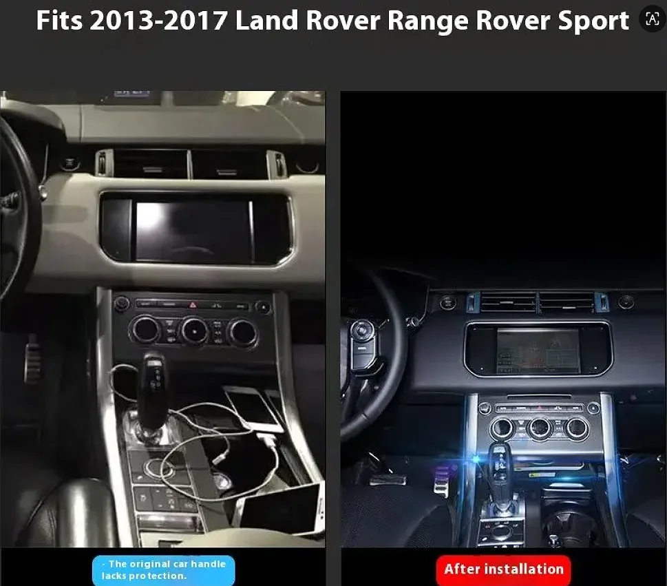 2 DIN for Land Rover Range Rover Sport L494 2014-2017 Car Wireless Mobile Phone Charger Center Console Storage fast plate holder