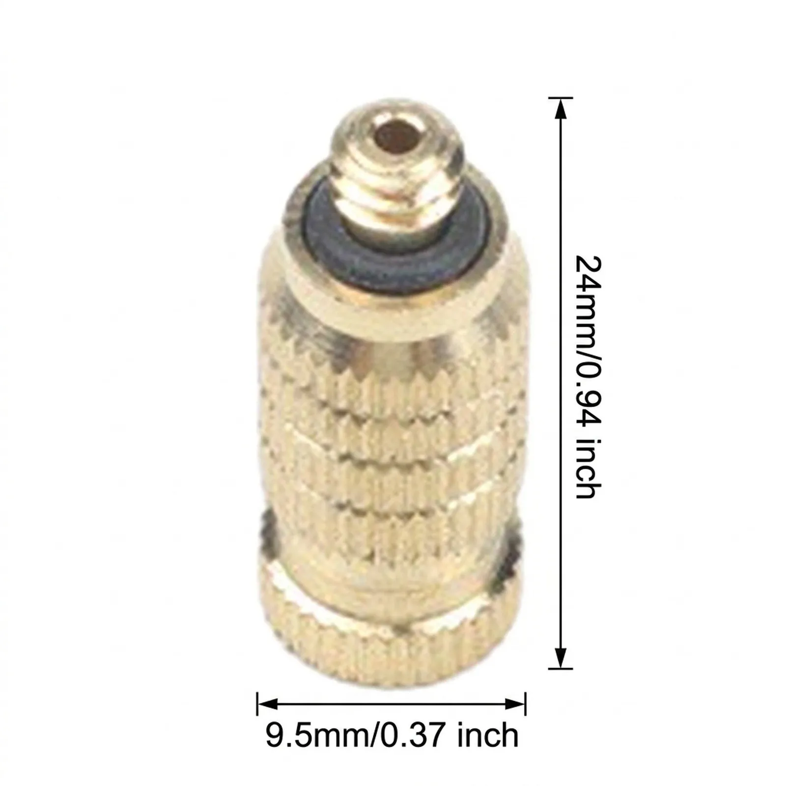 10PCS Brass Misting Nozzle Spray Heads for Patio Cooling Systems Featuring Brass Material and 316 Male Thread Connection