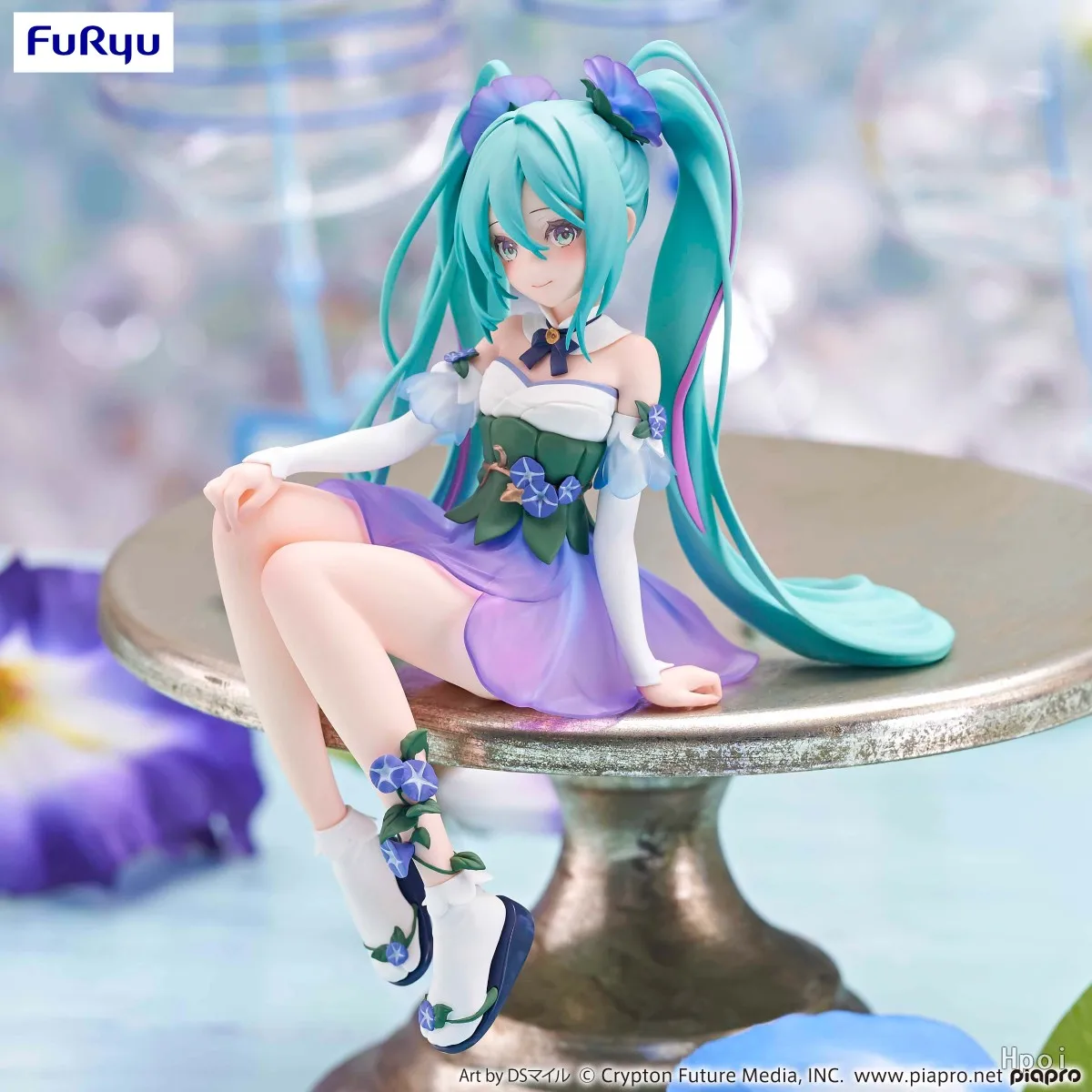 13cm Anime Figure Hatsune Miku Morning Glory Fairy Noodle Stopper Miku Action Figure PVC Collection Model Ornament Toys Gifts