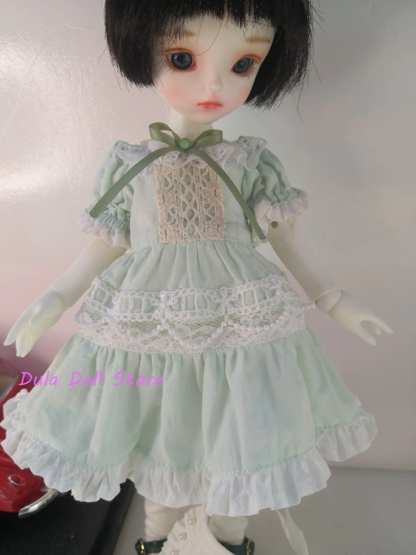 

Dula Doll Clothes Dress One shoulder light green skirt Azone Licca ICY JerryB gl4 1/6 6 points Doll Accessories