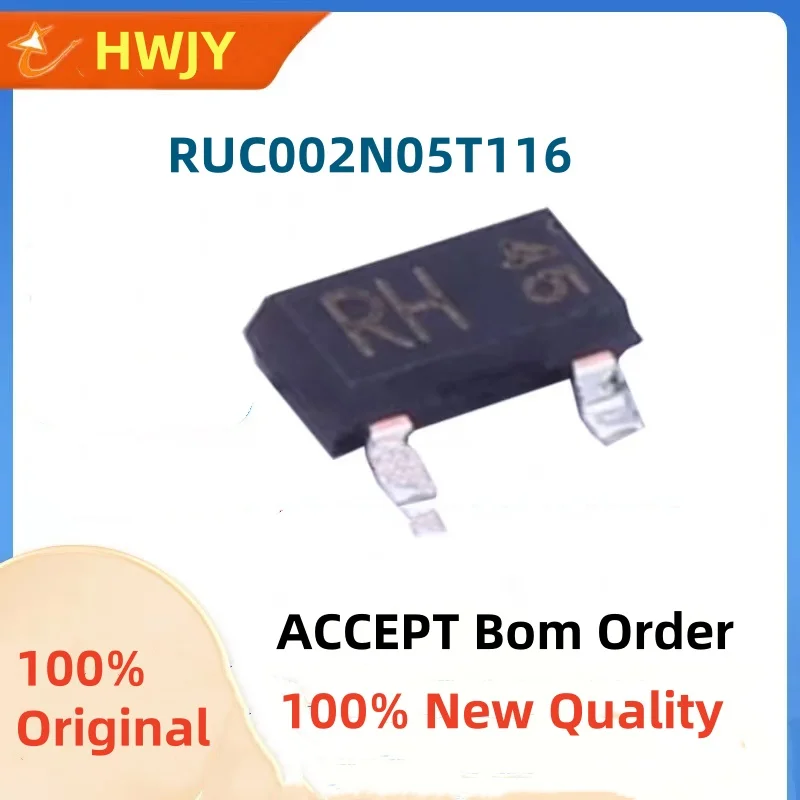 

20-50Pcs 100% New 2SK3018T106 KN SOT-323 RUC002N05T116 RH SOT-23-3 RK7002BMT116 RKU SOT-23 Brand new original chips ic