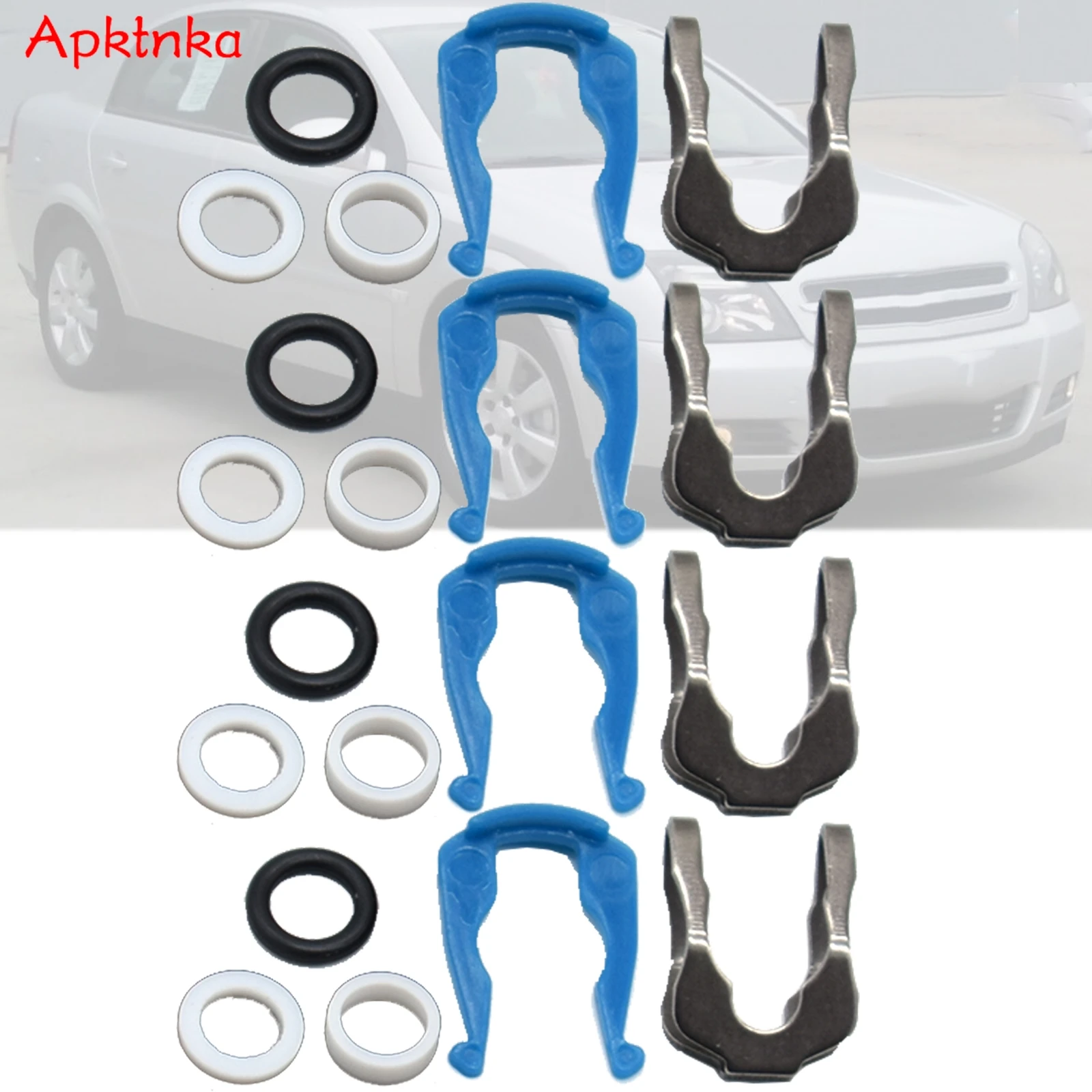 APKTNKA Engine Petrol Fuel Delivery Injector Air Intake Seal Washer O Ring Repair Kit For Vauxhall Opel Astra Signum Zafira 2.2