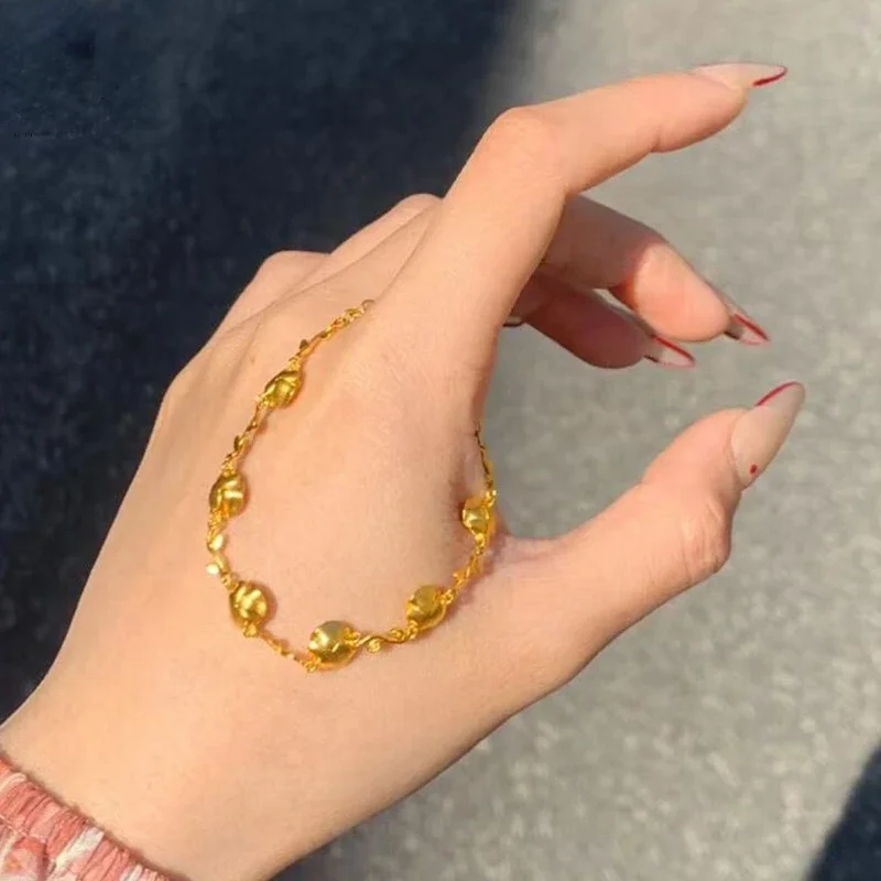 Fashion Elegant Rose Bracelet Bangle for Women Women's New Vintage Flower Jewelry Fine Jelwery Gifts