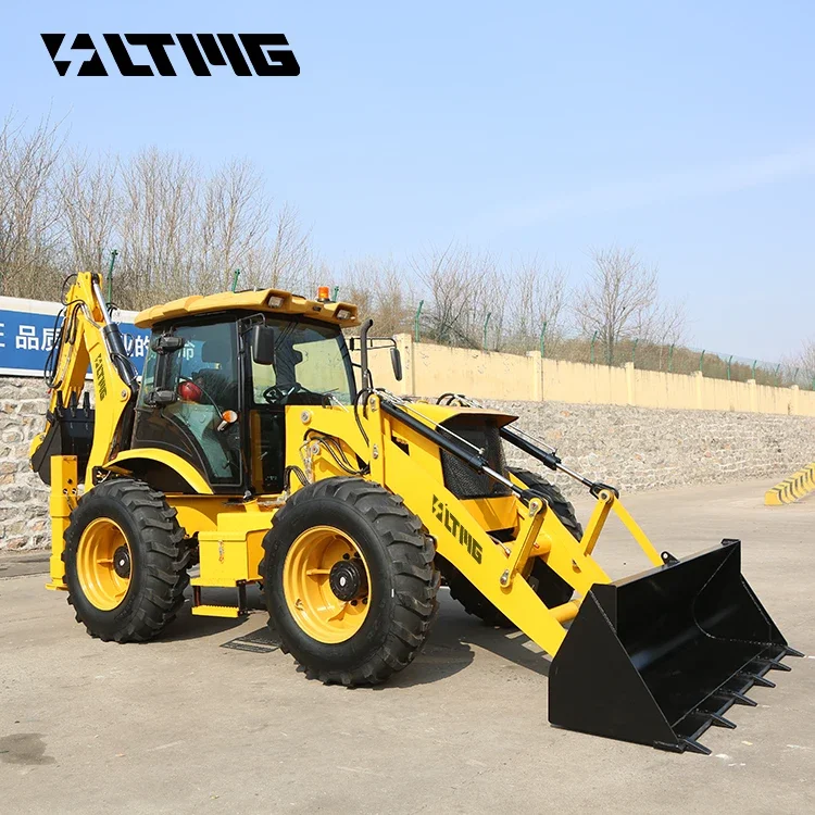 LTMG Chinese cheap 2.5 ton 2500kg LT388H mini backhoe loader with luxury ROPS cabin various attachments