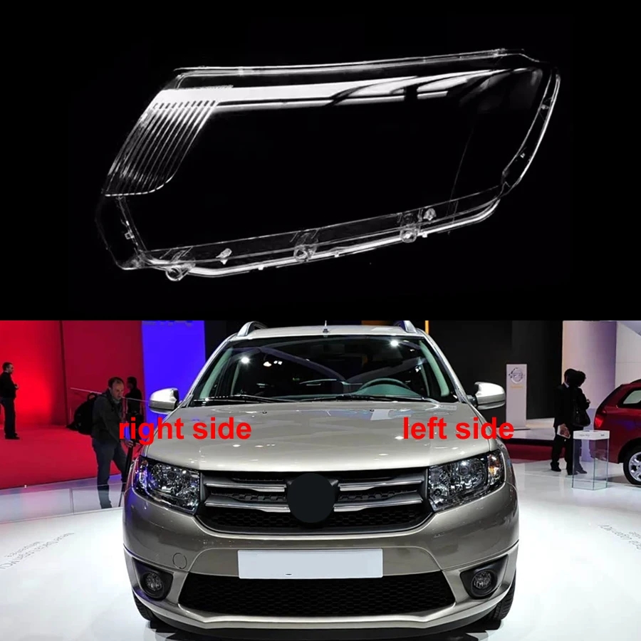 Para Renault Logan 2013 2014 2015 2016 reemplazar carcasa de faro carcasa de lámpara lente de sombra cubierta de faro transparente plexiglás