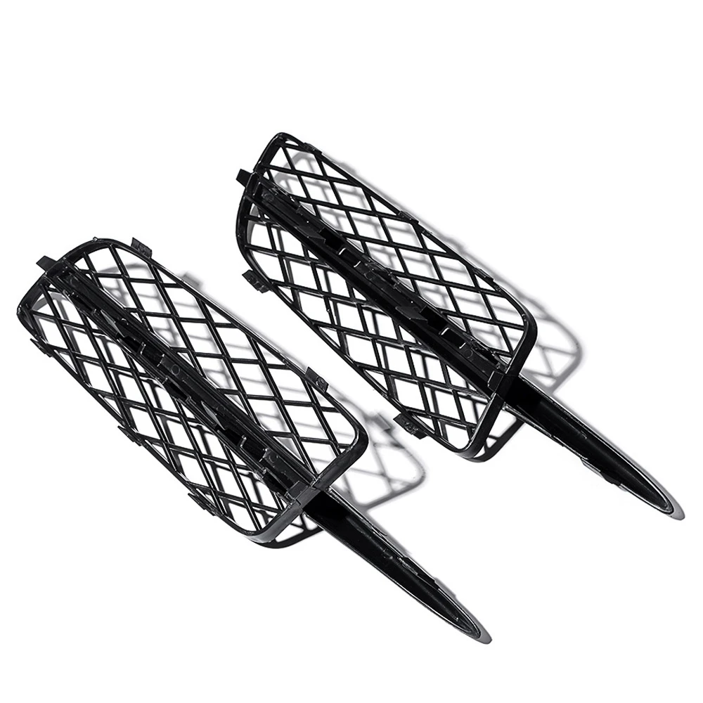 

Precision Glossy Black Honeycomb Front Bumper Lower Grille Covers For -BMW X5 E70 2007-2010 51117159593 51117159594