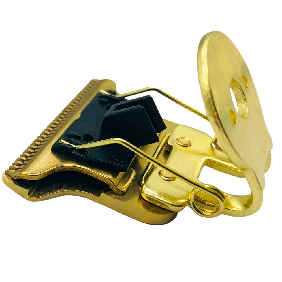 T-Shaped Cabelo Clipper Lâmina Com Suporte, T9 Lâmina, Substituição Do Aparador, Substituição Da Cabeça, Gold Clipper