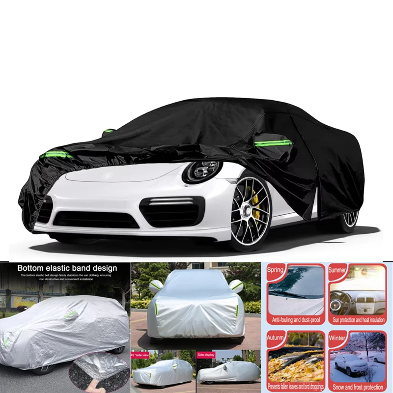 

Waterproof Car Covers Fit for Porsche 911 Carrera 4S/Turbo/Carrera with Zipper Door for Rain Snowproof UV Windproof Protection