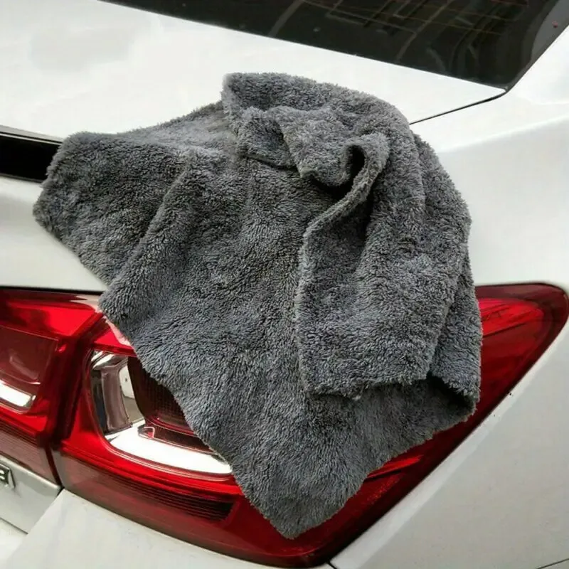 1/2/3/6 Stück 16 Zoll x 16 Zoll 400GSM Randlose Mikrofaser-Autotücher Ultra Weiche Auto-Detailing Wasch-, Trocknungs- und Poliertücher – Detail 1