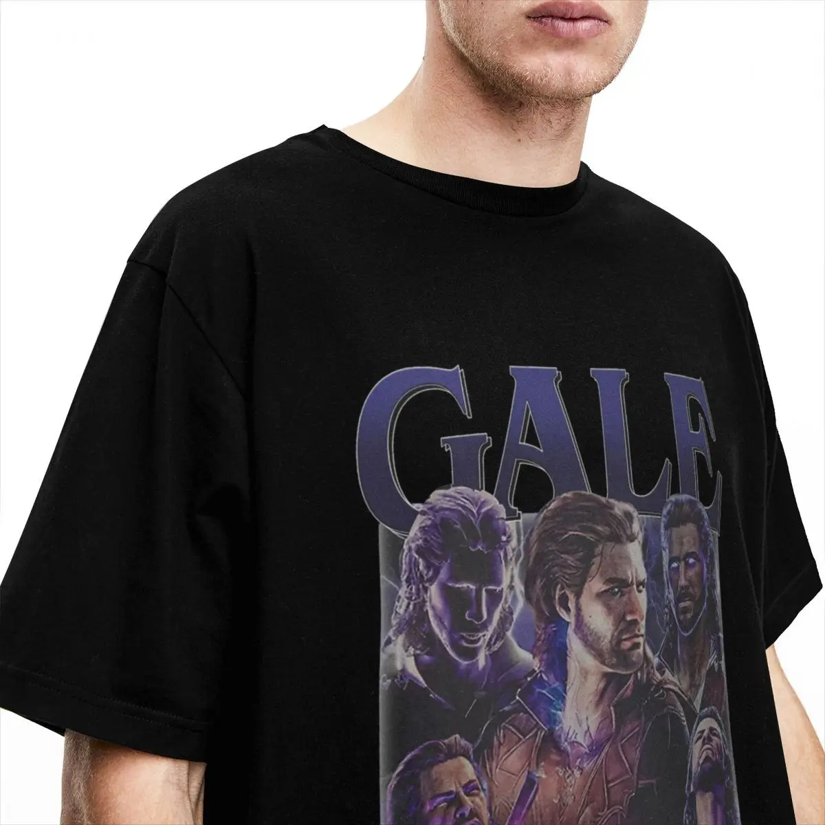 Retro Astarion Gale Baldurs Gate 3 Vintage T-Shirts Men Novelty 100% Cotton Tees O Neck Short Sleeve T Shirts Plus Size Clothes