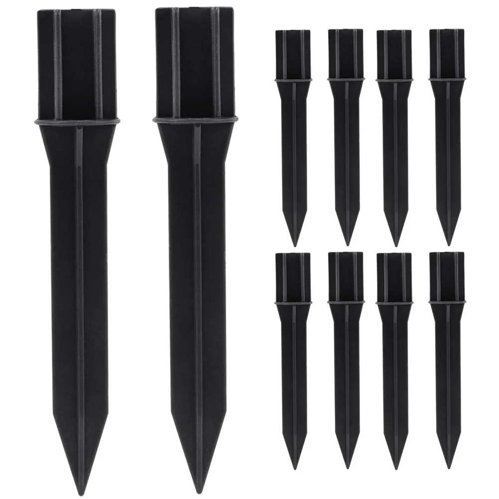 

10pcs Ground Stake For Solar Lights Durable Abs Weatherproof Outdoor Garden Lamp Stakes Replacement Plastic Spike Landscape