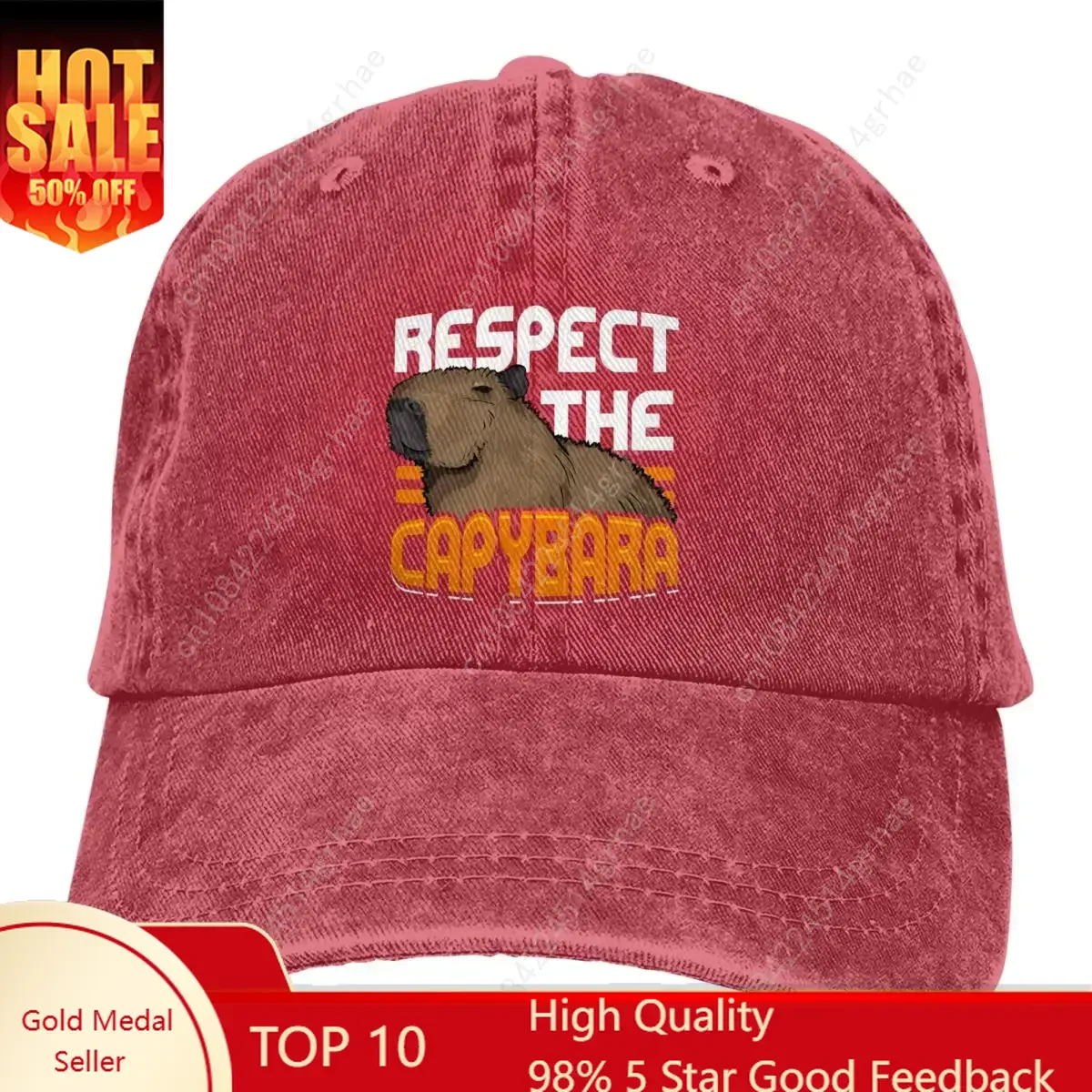 قبعات للآباء بلون نقي احترام كابيبارا المرأة قبعة الشمس قناع قبعات البيسبول كابيبارا الحيوان بلغت ذروتها قبعة