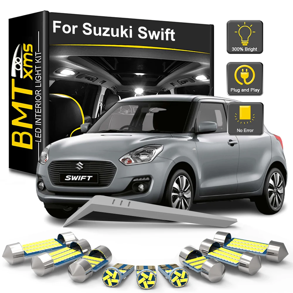 

BMTxms Canbus LED Interior Light Lamp Bulb Kit For Suzuki Swift Sport 2004-2018 2019 2020 2021 2022 2023 2024 Car Accessories