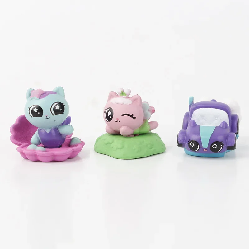 10 pièces/ensemble Gabby's Dollhouse Mercat dessin animé pour Capsule poupée Machine souriant voiture câlin Gaby poupées figurine jouet enfant cadeau de noël