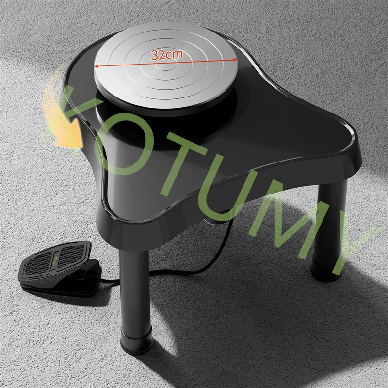Pottery Wheel Diameter 32cm Electric Ceramic Forming Machine Ceramic Working Forming DIY Art Craft Pottery Wheel Machine