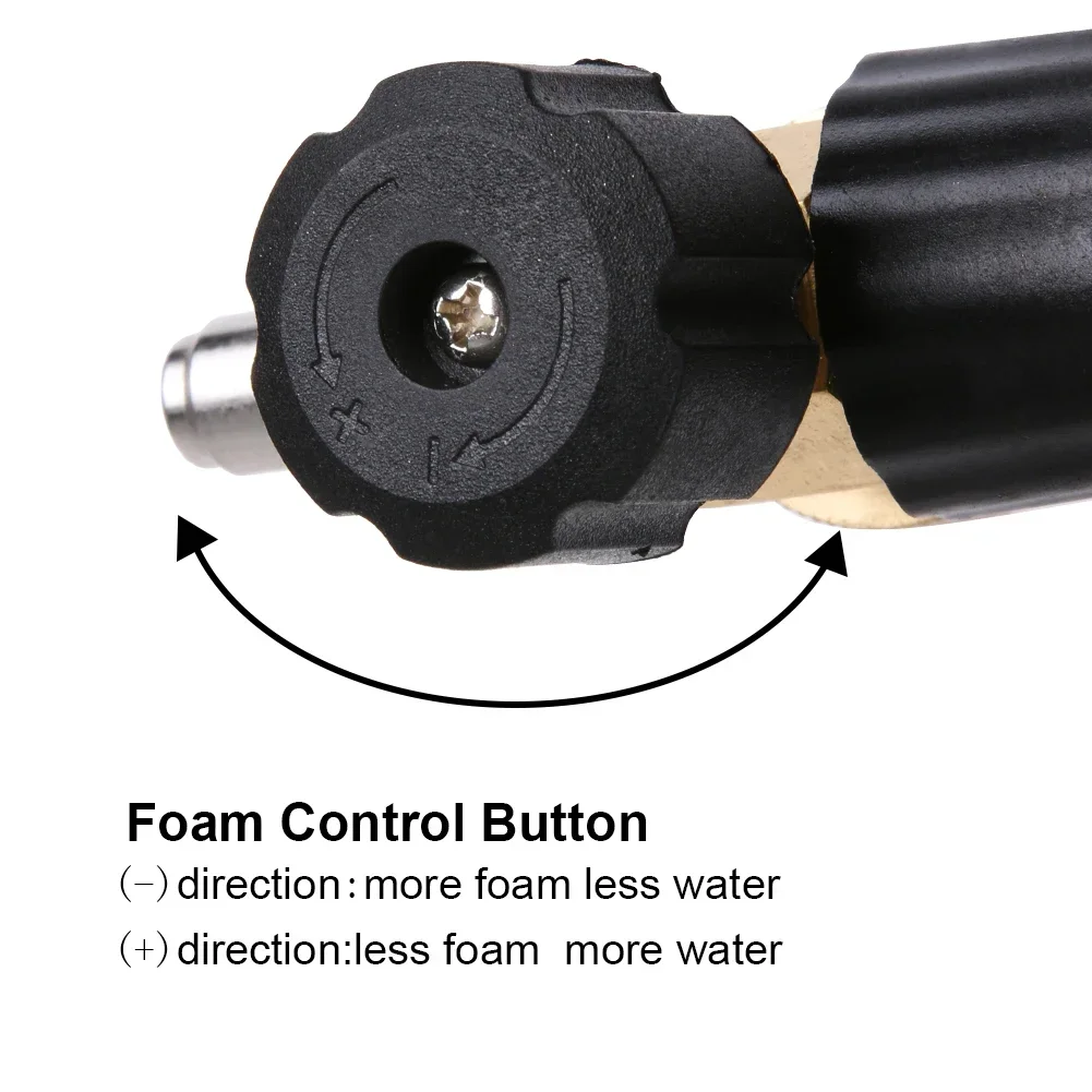 1L High Pressure Foam Cannon with Snow Foam Lance, Adjustable Nozzle, 5 Interchangeable Tips - 1/4 Inch Quick Connect image 5