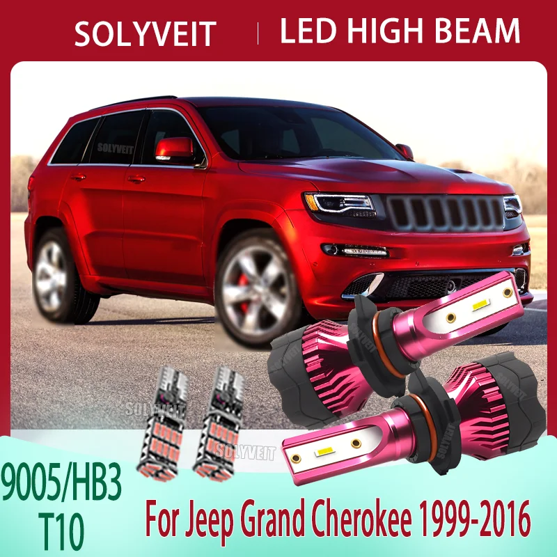 

Светодиодные лампы 9005/HB3 для дальнего света, 15000 лм, IP67, 12В, для Jeep Grand Cherokee 1999-2016 гг.