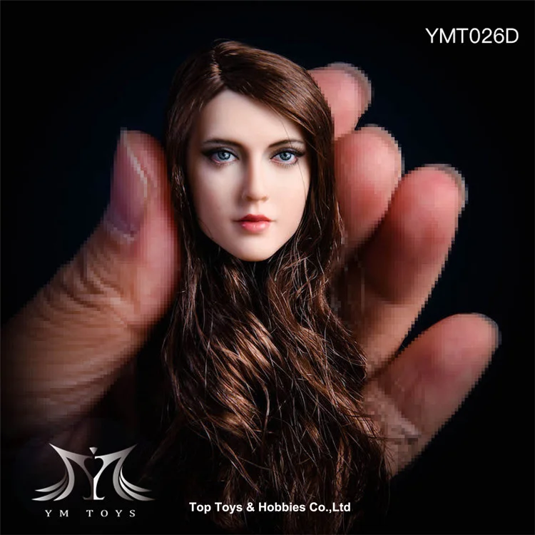 YMTOYS 1/6 YMT026 Anna tête sculpter la transplantation de cheveux modèle de sculpture adapté 12 ''peau de blé femme soldat figurine corps poupées