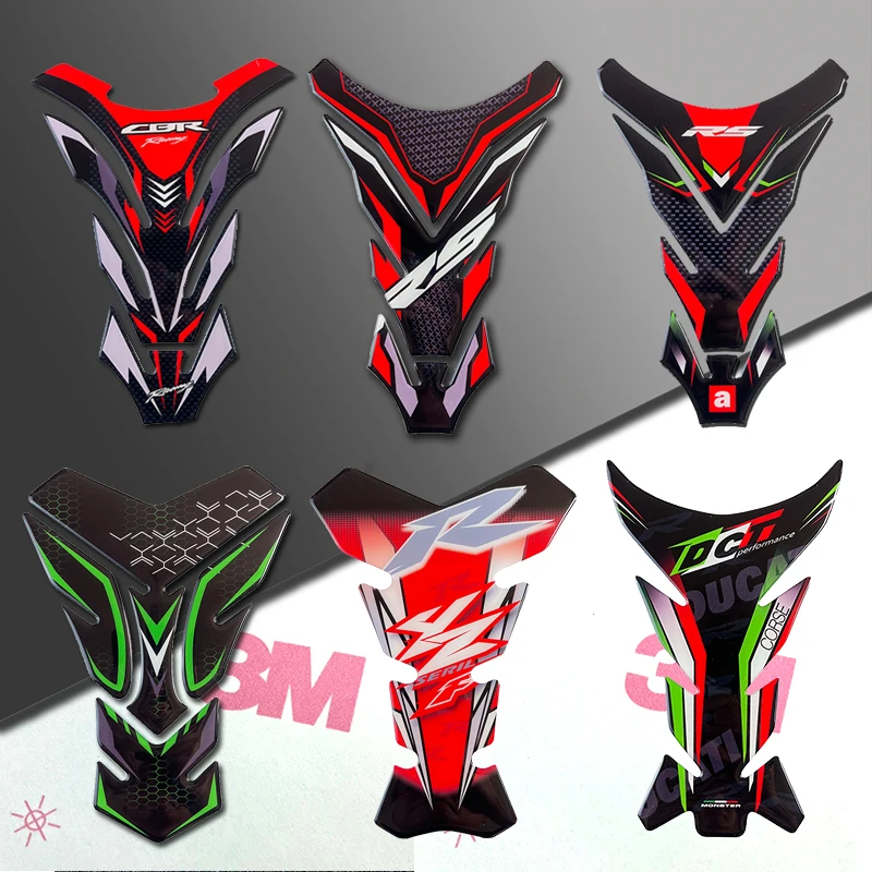 acessórios para motos 3D Almofada de Tanque 3M Adesivos Para Motos Decalques para Undefined cb650r s1000rr Z900 r1 z900rs z1000 z750 RS 660 Ninja 400