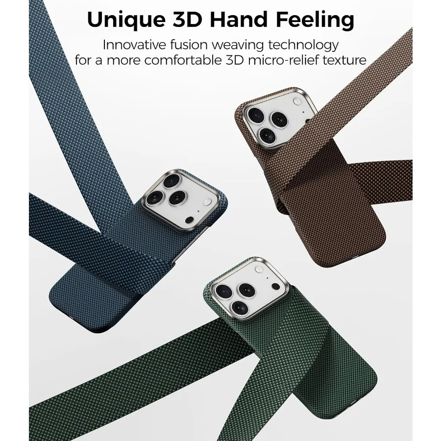 Custodia minimalista ultra sottile e leggera per iPhone 17 Pro Max con compatibilità Magsafe con Dupont Kevlar 1000D Arami