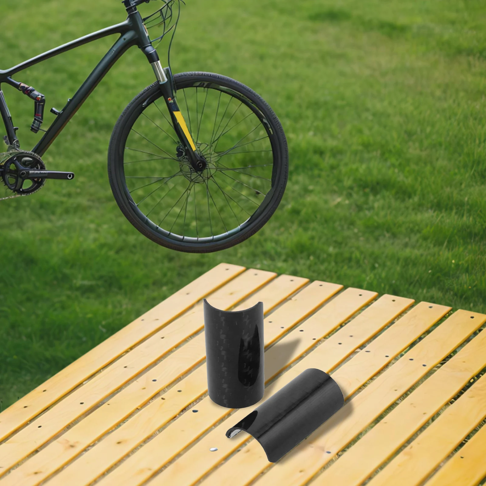 Bicycle Frame Protector Bike Carbon Fiber Chain Guard Bicycle Maintenance Carbon Fiber Material Frame Protection