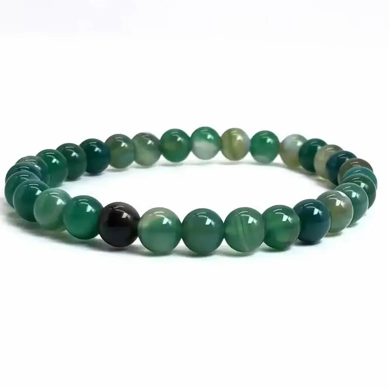 Handmade Natural Gemstone Chakra Bracelet, Elastic Stretch Jewelry