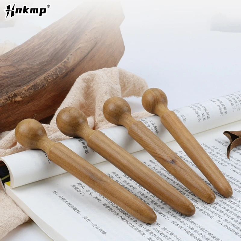 

Sandalwood Acupoint Stick Dial Stick Massage Stick Meridian Pen Foot Gourd Wave Shape Sole Acupoint Massage Tool ﻿