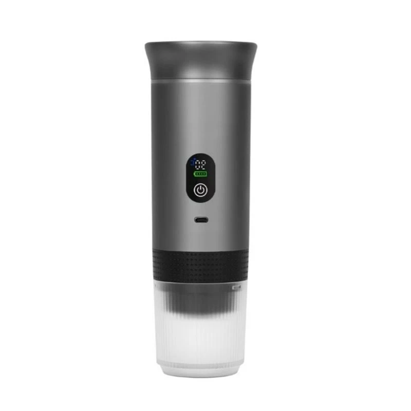 Easy To Install Portable Coffee Machine For Car Camping Travel, Self Heating Espresso Maker, Three-In-One Rechargeable Design
