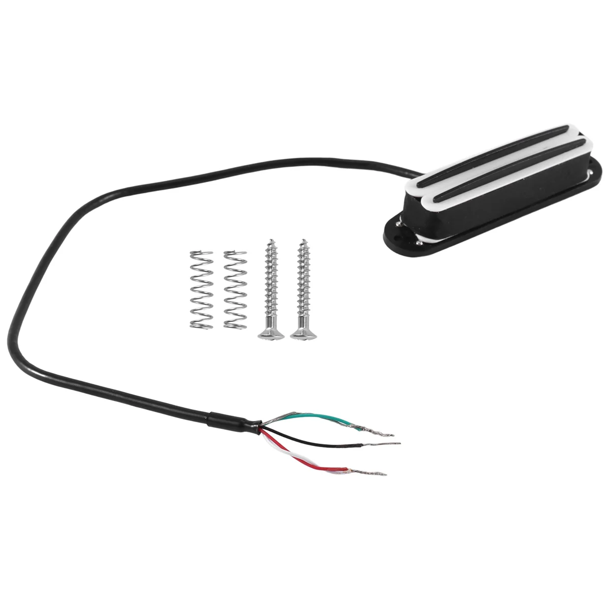 Przetworniki Hot Rail Double Track 11K Alnico5 Guitar Pickup Fit Fender Strat Squier Tele Electric Guitar, biały