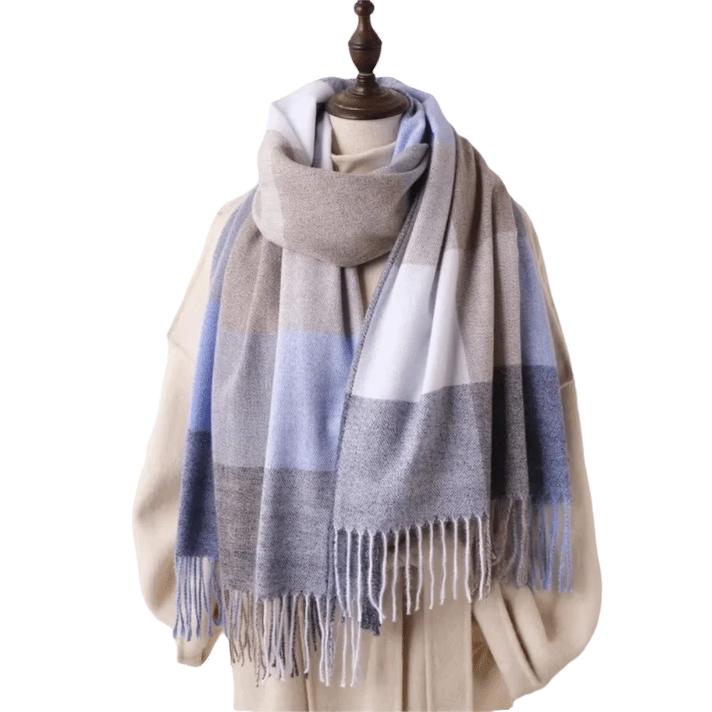 جديد قوس قزح اللون الكشمير شال شرابة الرقبة حماية الشتاء وشاح منقوشة نمط وشاح دافئ