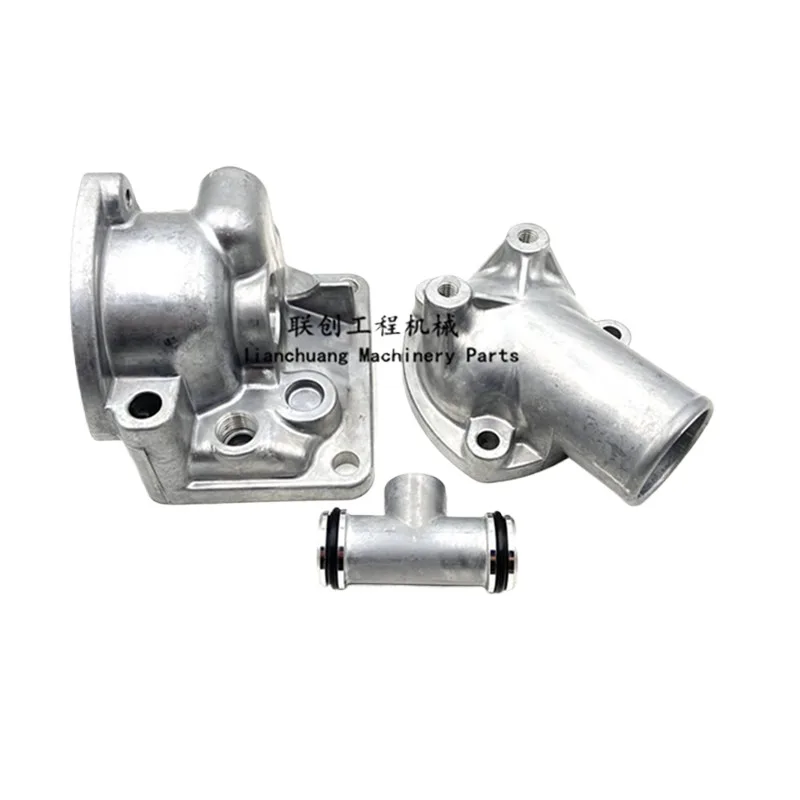 

For Kobelco SK kx200-3-5 Thermostat Seat Mitsu-bishi 6D31 Engine Thermostat Upper and Lower Cover Excavator Accessories