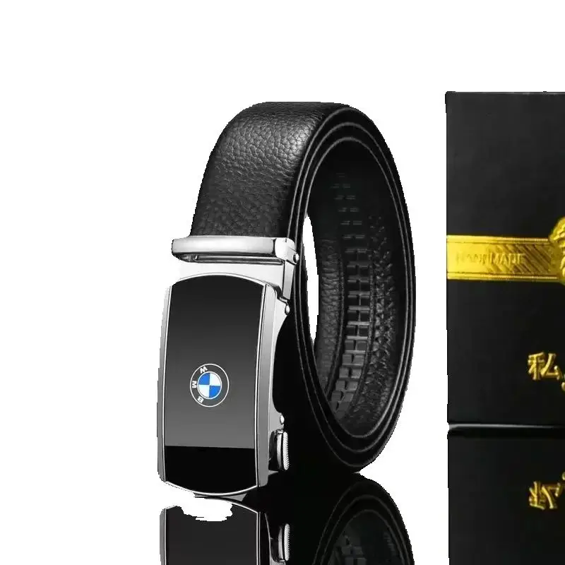 

BMW Luxury Belt for Men PU Leather Belt BMW Pin Buckle High Quality Famous Brand Designer Waist Strap Belt for Jeans Plus Size