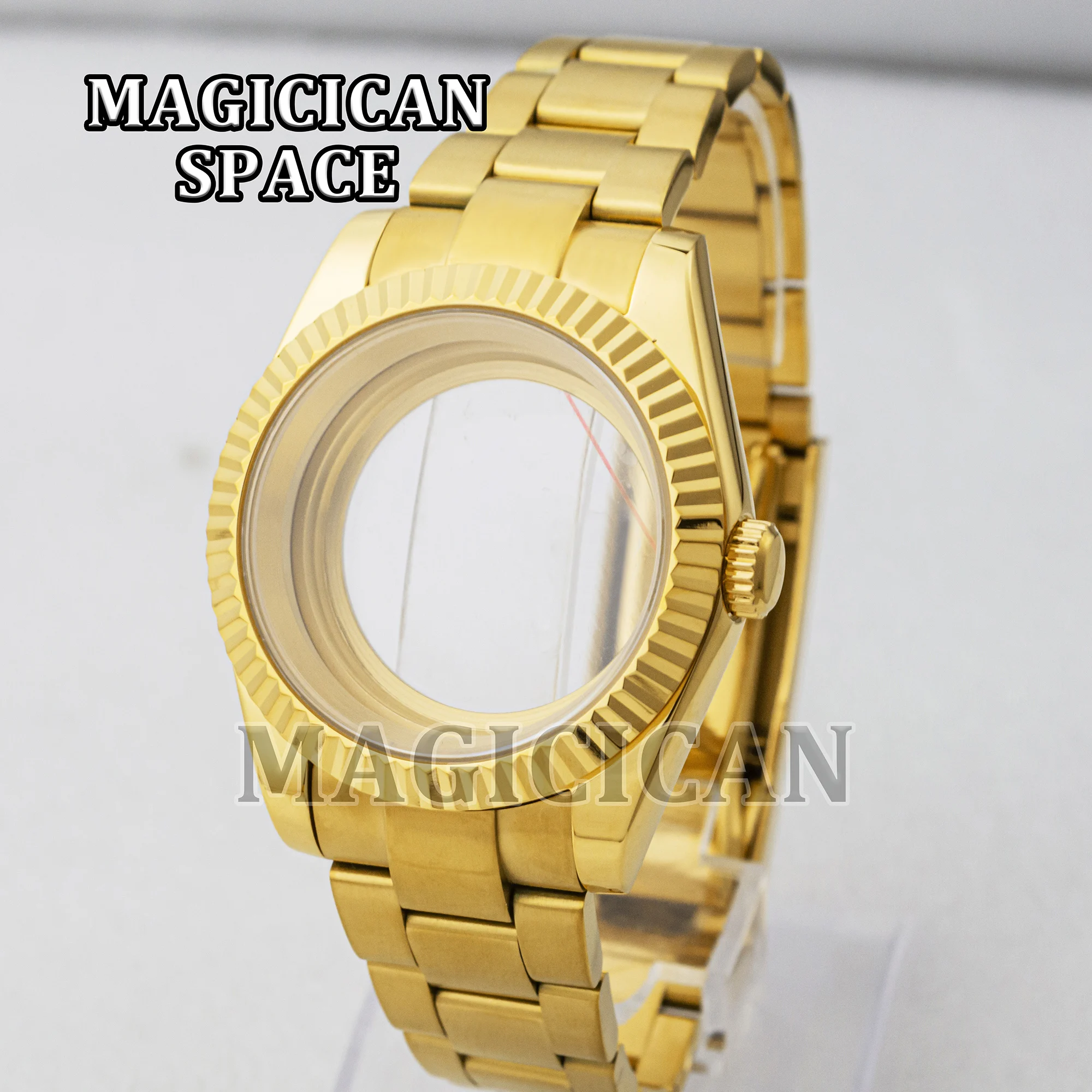 Men NH35 Case Bracelet Sapphire Glass Waterproof Stainless Steel Case for Datejust Mod Parts Case Strap NH34/NH35/NH36 Movement