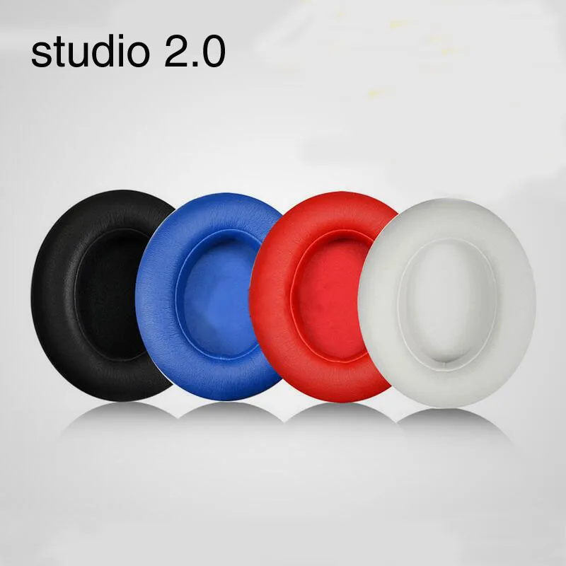 Leather Headphone Foam For Monster Beats Studio 2.0 3.0 headset Ear Pads Buds Sponge Cushion Earbud Replacement Covers 2pcs/pair