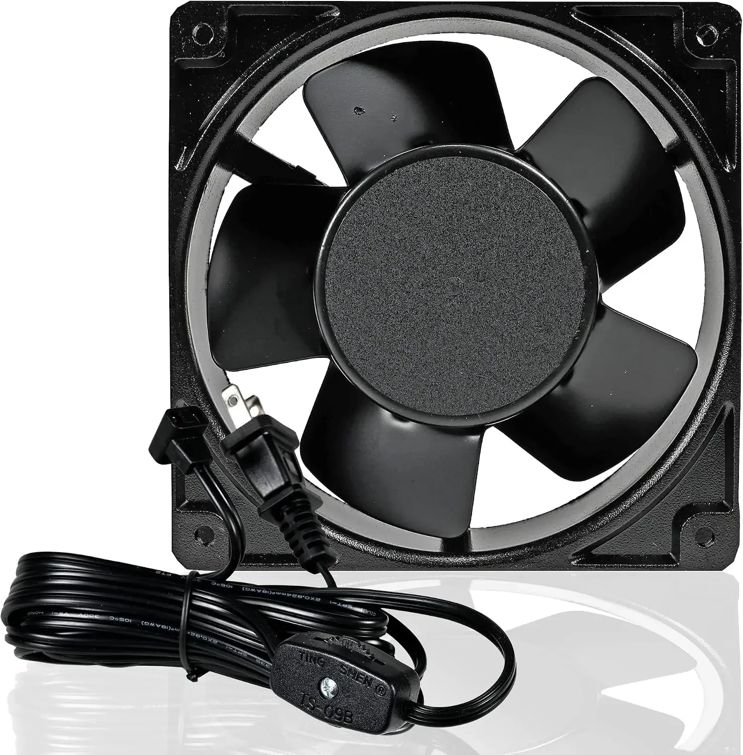 Firewood Racks&More Super Quiet Air Cooling Doorway Corner Fan | Room-to-Room Minuteman | Button Controller | Ideal