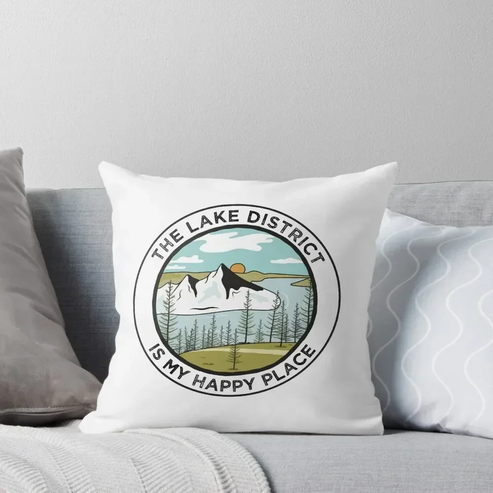 

The Lake District is my Happy Place Throw Pillow Decorative pillowcase Decorative Cushion pillow pillowcase pillow