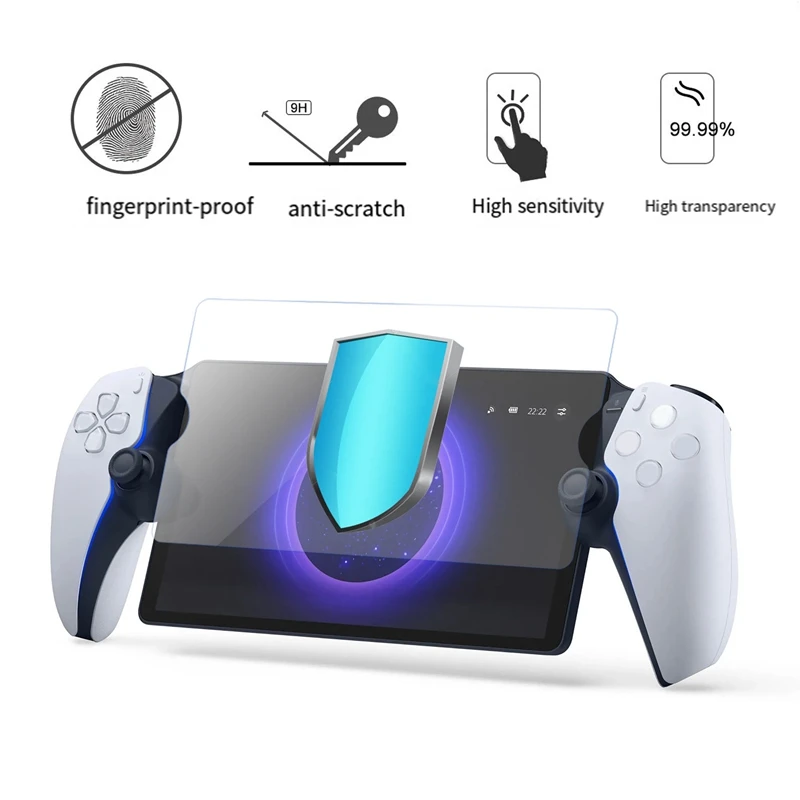 Película templada de mano para consola de juegos PS5, Protector de pantalla antipolvo, antiarañazos, piezas de repuesto