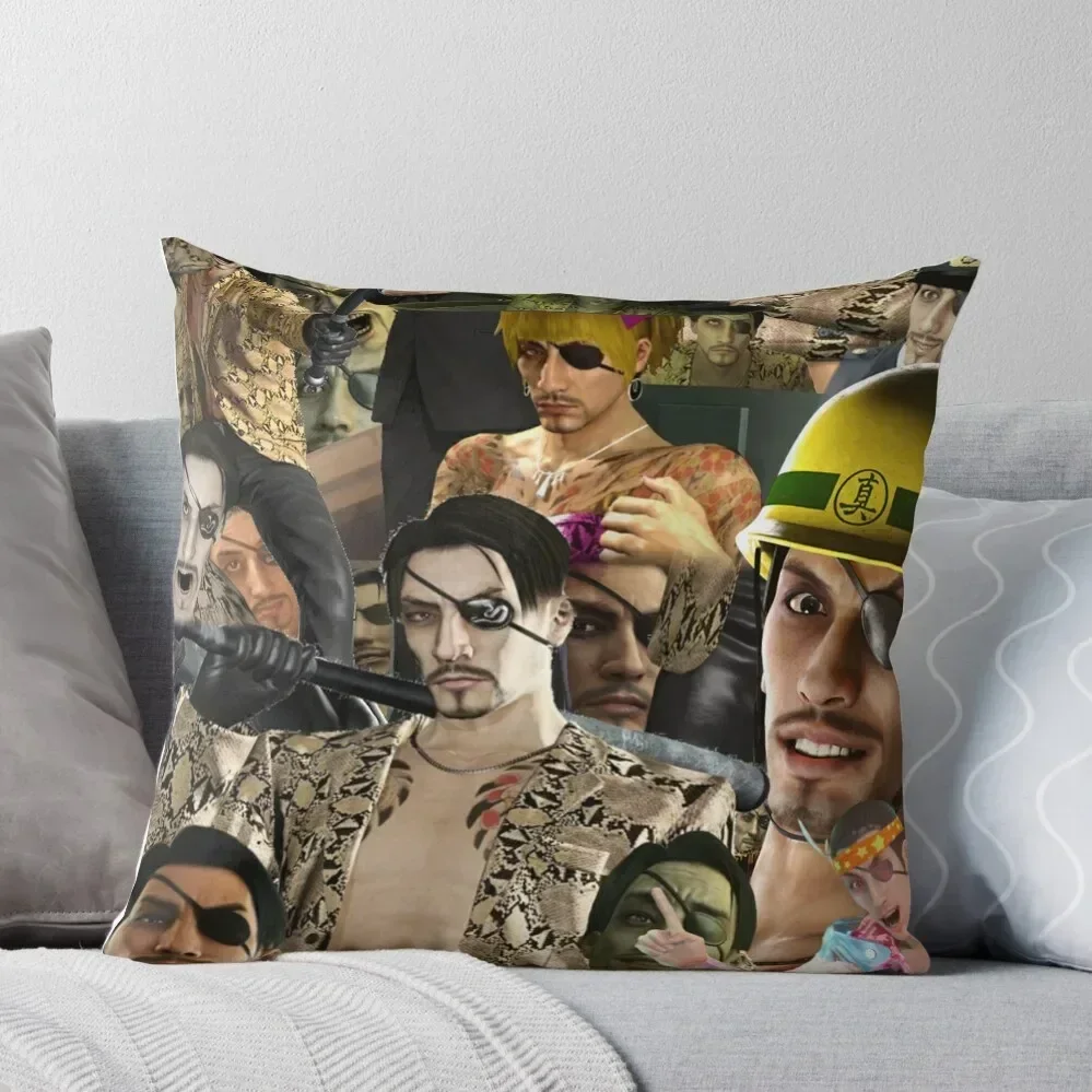 Majima Everywhere Throw Pillow Throw Pillow Pillowcases pillow