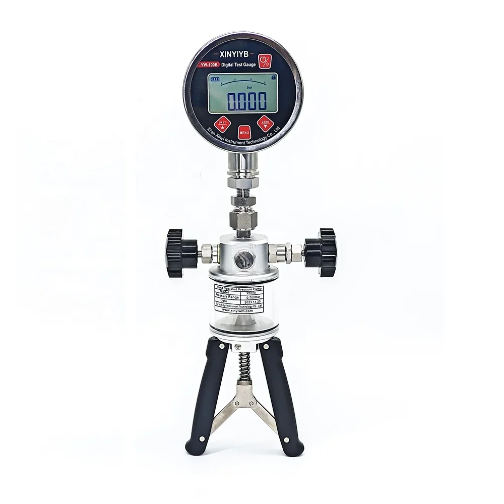 700 Bar High Pressure Hand Held Pressure Calibrator Portable Hydraulic Pump for Industrial Use