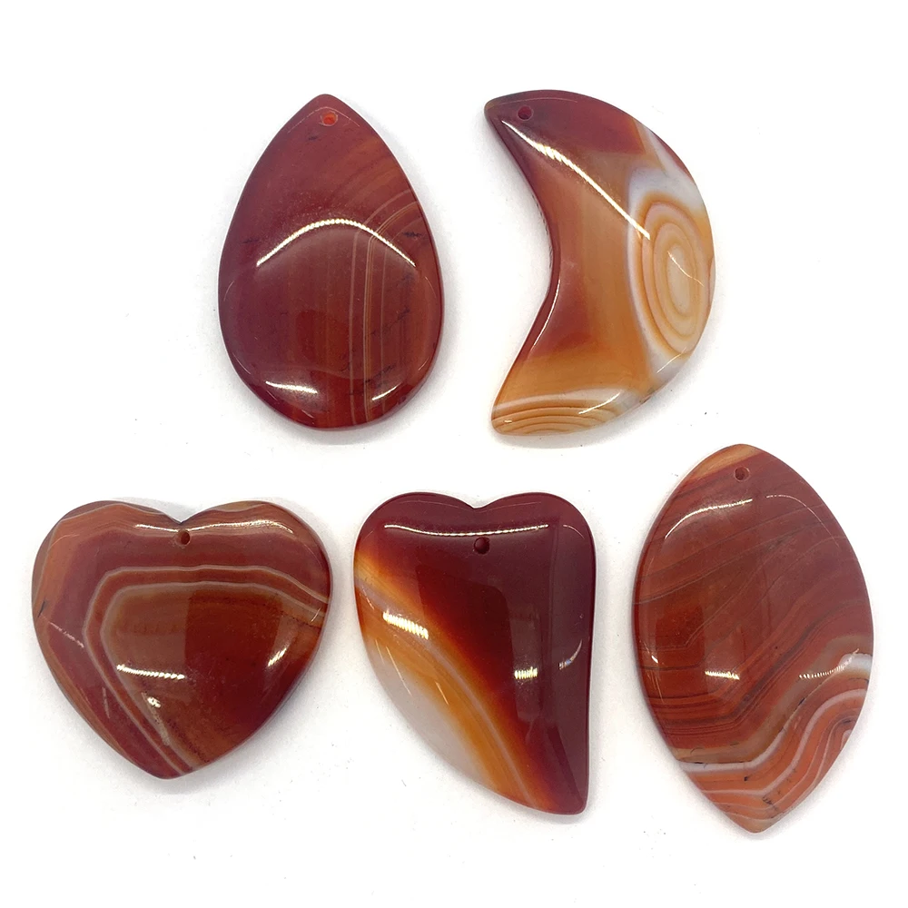 

5pcs/pack Brown Color Fashon Natural Agate Stone Bead Irregular Shaped DIY for Making Necklace Earrings Jewelry Accessories