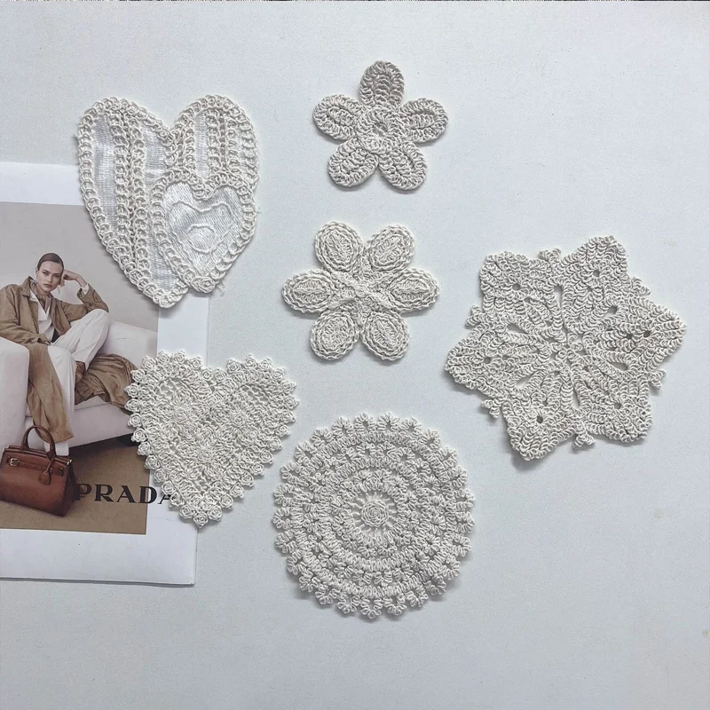 

Lace Cloth Stickers Patch Embroidery Clothes Dress Skirts Wedding Accessories DIY Handmade Bags Decorations