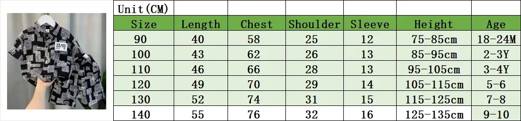 Sets for Children Pants for Boy Summer Clothes All-over Printed Casual Street Style Set of 2 in Breathable Chiffon Fabric