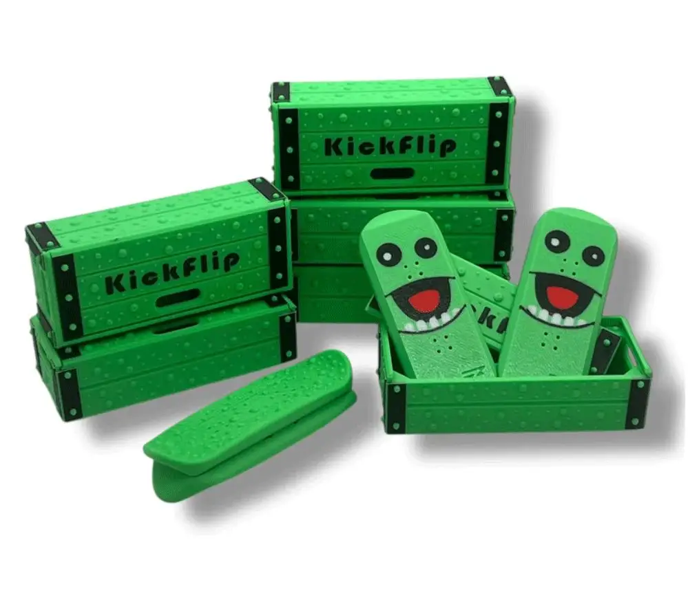Neues Kickflip Magnetisches Skateboard Mini Finger Skateboard 3D Gedrucktes Spielzeug Freizeit Stressabbau Magnet Puzzle Geschenk für Freund – Detail 1