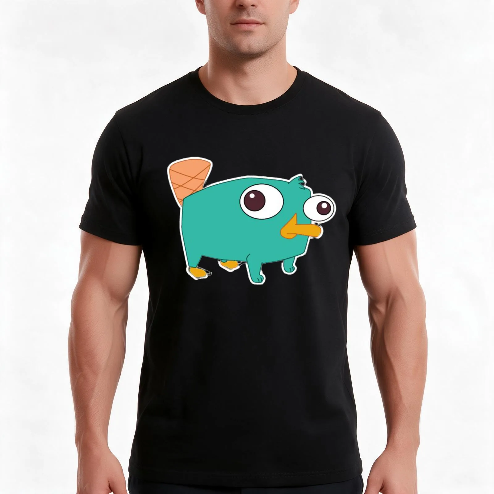 Baby Perry T-Shirt, Summer Casual Cotton Tee, Oversized Streetwear Tops, Vintage Graphic Print, Loose Fit Short Sleeve