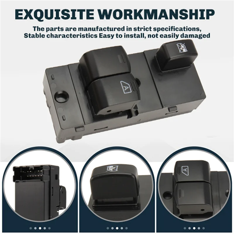 BNVN-25401-JX00A 25401JX00A Window Glass Lift Control Button Power Window Control Switch