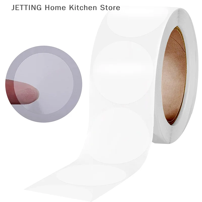 500pcs/roll Round Transparent Stickers Sealing Clear Label Decal Decoration For Candy Cookie Biscuit Dessert Bag