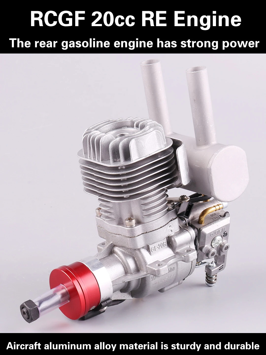 RCGF 20cc Rear Exhaust Pipe Petrol/Gasoline Engine for RC Airplane RCGF 20cc Re Gasoline Model Engine for RC Airplane