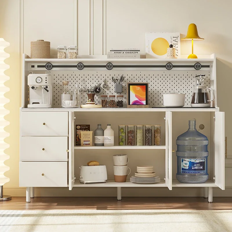 

Solid wood dining side cabinet bucket tea living room wall storage cabinet bucket cabinet kitchen cupboard